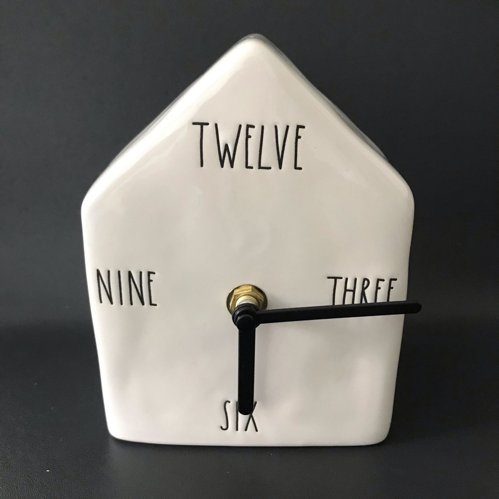 Rae Dunn Birdhouse Clock